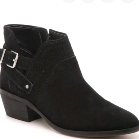 Vince Camuto Black Surde Ankle Booties with Buckle Women's Size 9.5 - Picture 1 of 10